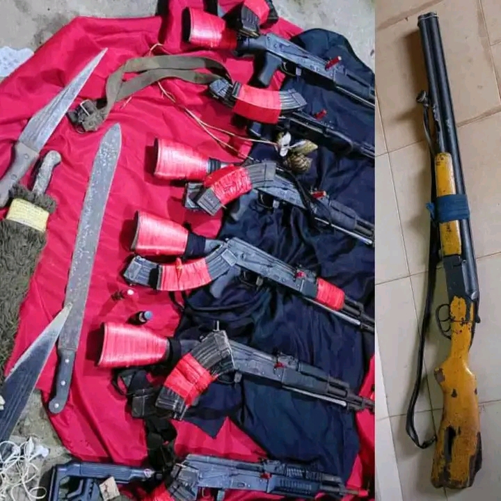 Abia Police Smash Notorious Kidnapping Gang, Recover Six AK-47 Rifles, Other Weapons 